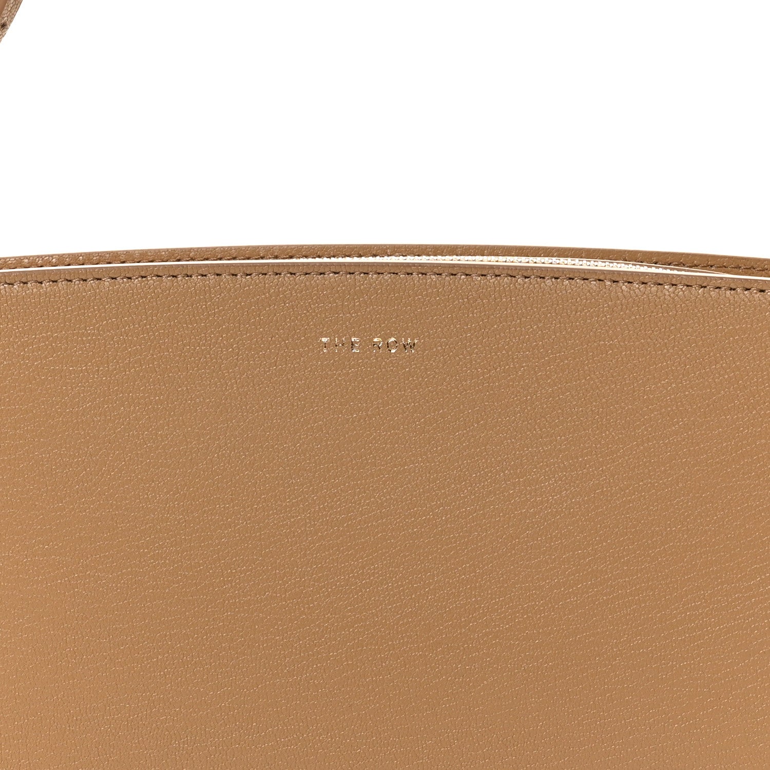 The Row Saddle Calfskin Dalia Baguette Shoulder Bag Warm Chestnut 7 of 9