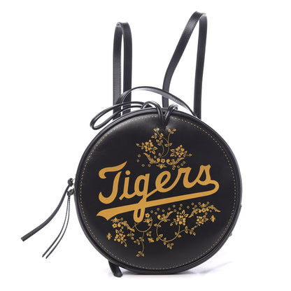 Gucci Calfskin Tigers Round Backpack Black Gold 1 of 10
