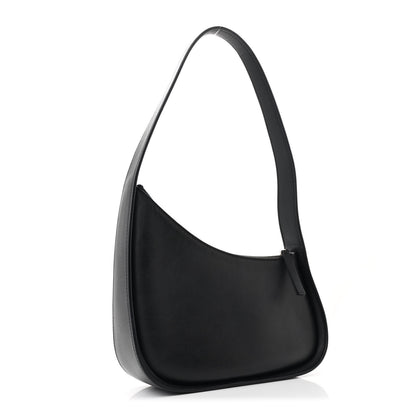 The Row Smooth Calfskin Half Moon Shoulder Bag Black 3 of 9
