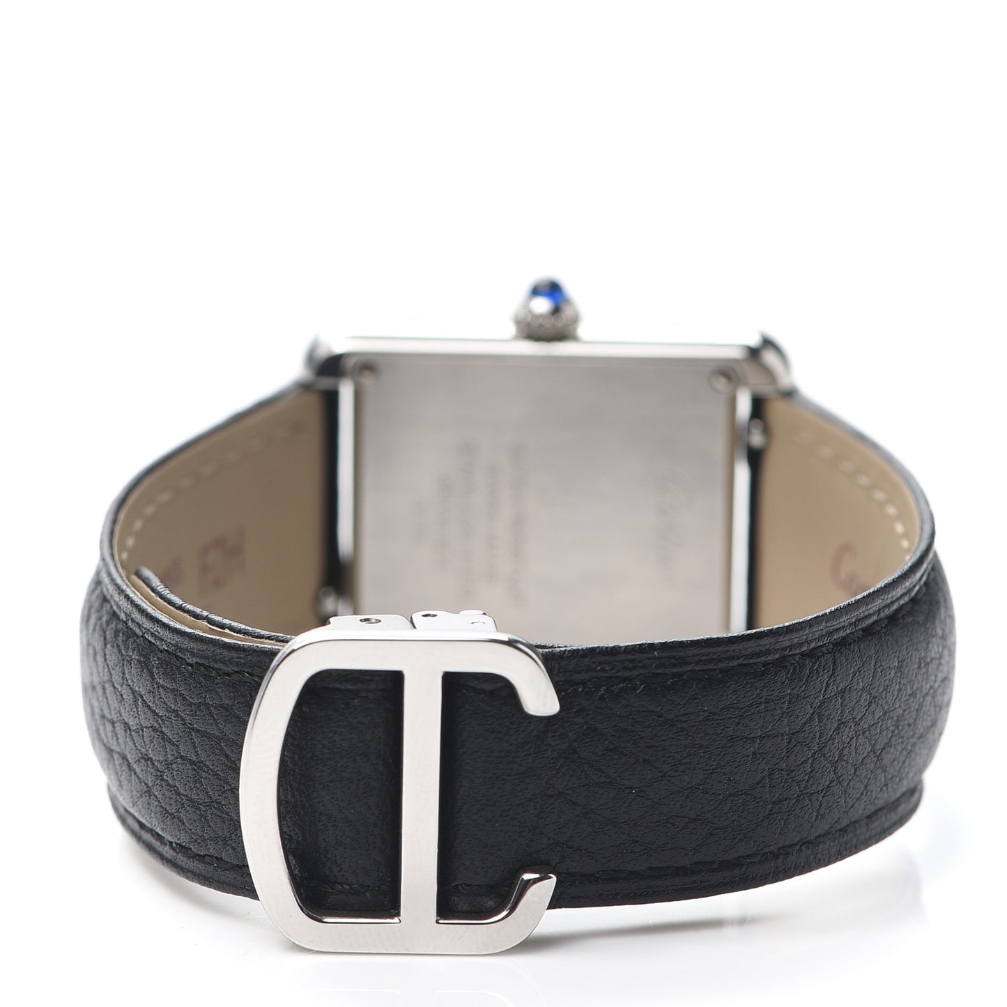 Stainless Steel Calfskin 24mm Tank Solo Quartz Watch
