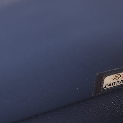 Chanel Caviar Quilted Mini Rectangular Flap Dark Blue 7 of 10