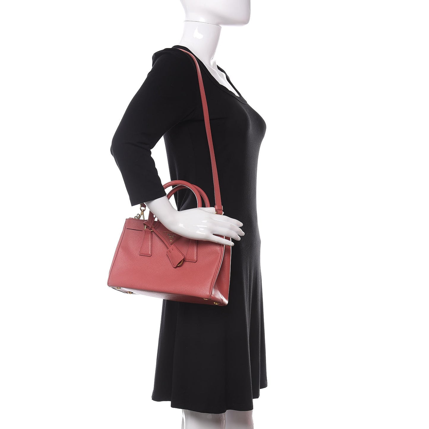 Saffiano Mini Galleria Double Zip Tote Tamaris