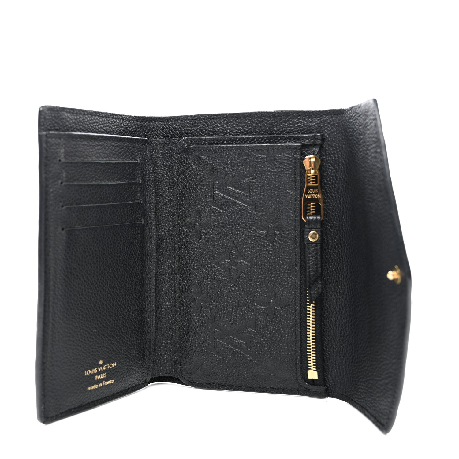 Louis Vuitton Empreinte Compact Curieuse Wallet Black 5 of 7
