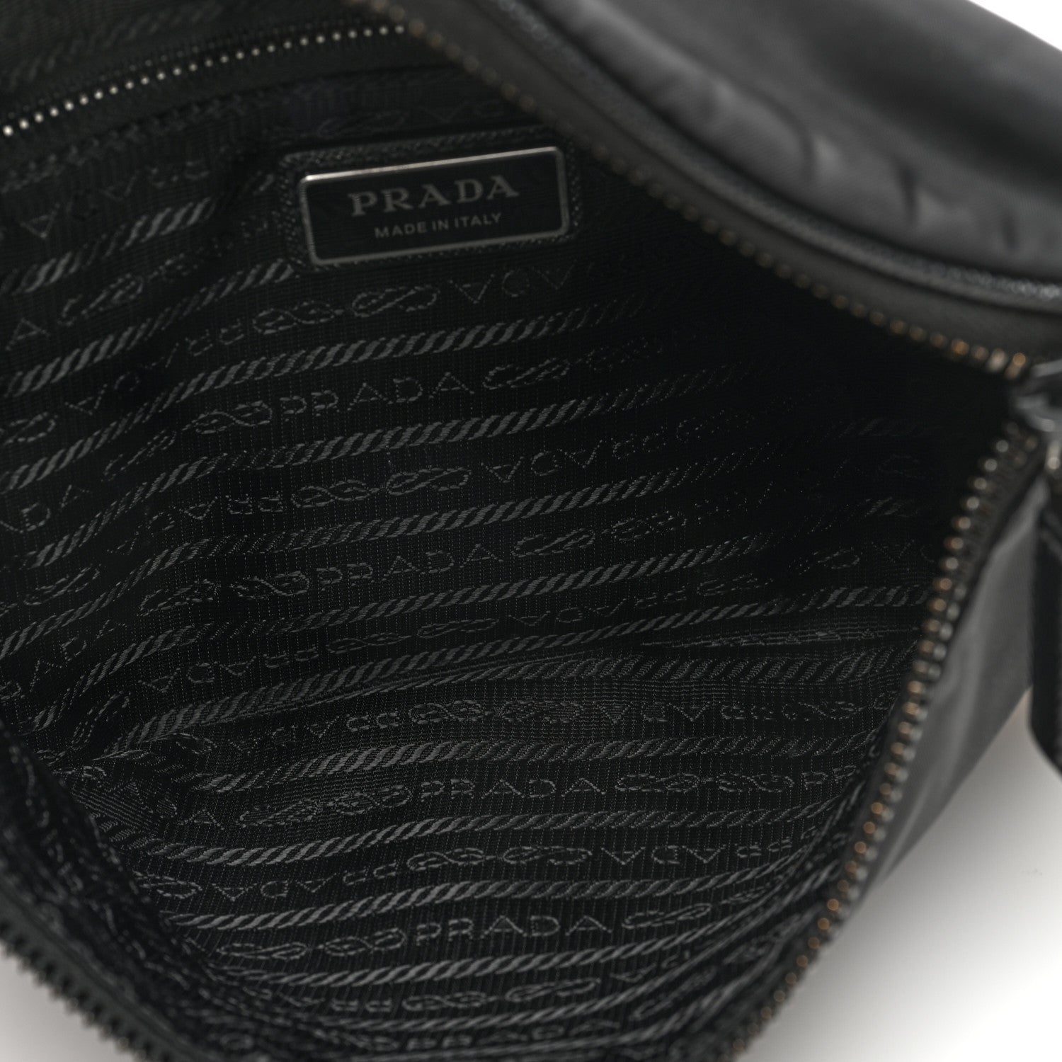 Prada Re-Nylon Saffiano Belt Bag Black 9 of 9
