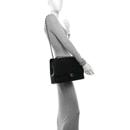 Chanel Caviar Quilted Maxi Double Flap Black 2 of 10