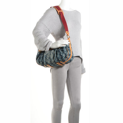 Louis Vuitton Denim Raye Porte Epaule MM 2 of 7