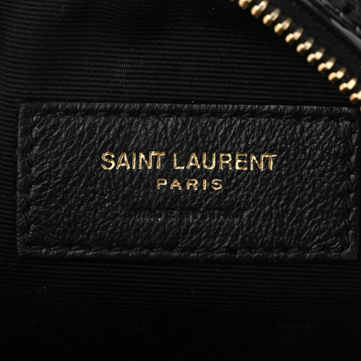 Saint Laurent Patent Crocodile Embossed Round Belt Bag Black 6 of 10
