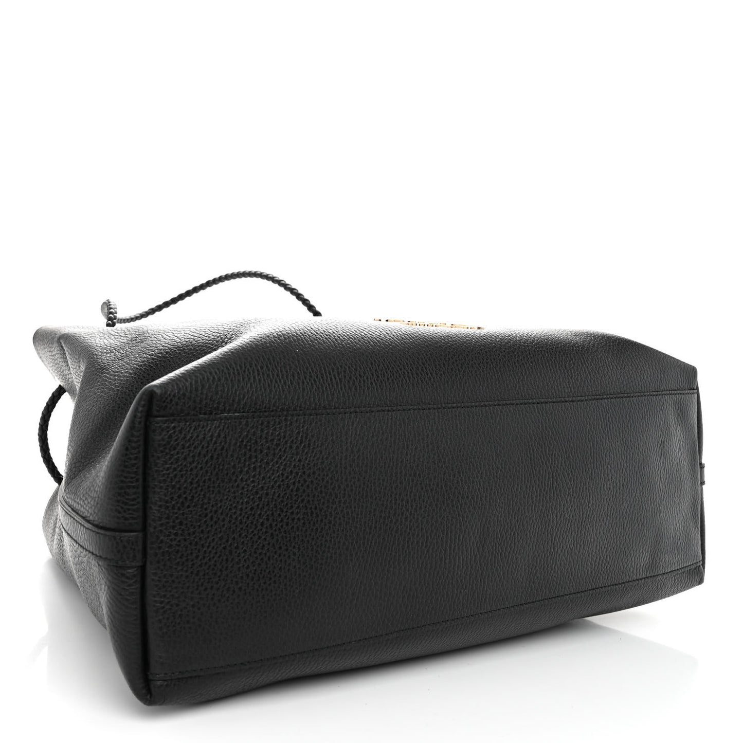 Calfskin Large Gifford Braided Handle Tote Black