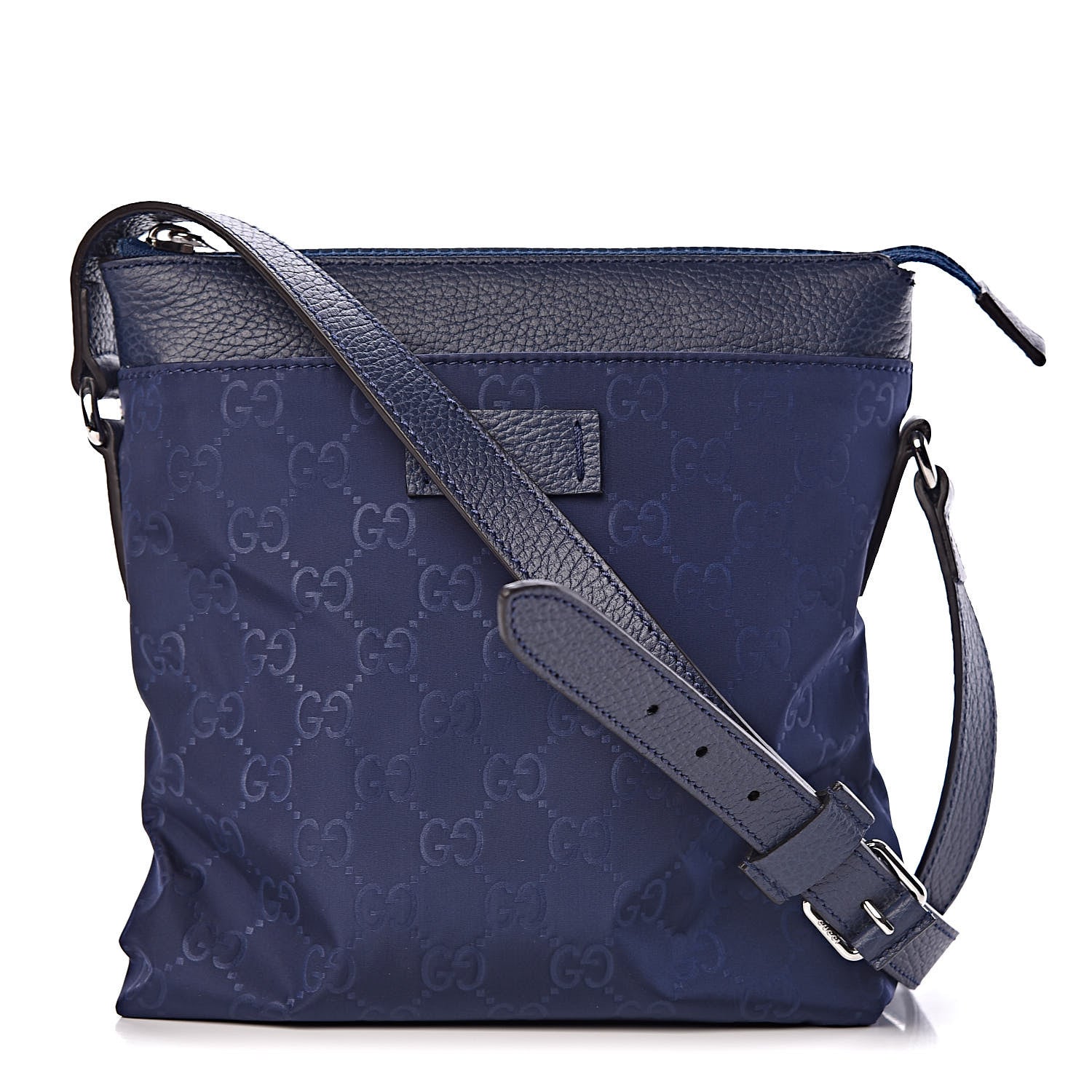 Gucci Nylon Monogram Dollar Calfskin Small Flat Messenger Bag Tide 1 of 11
