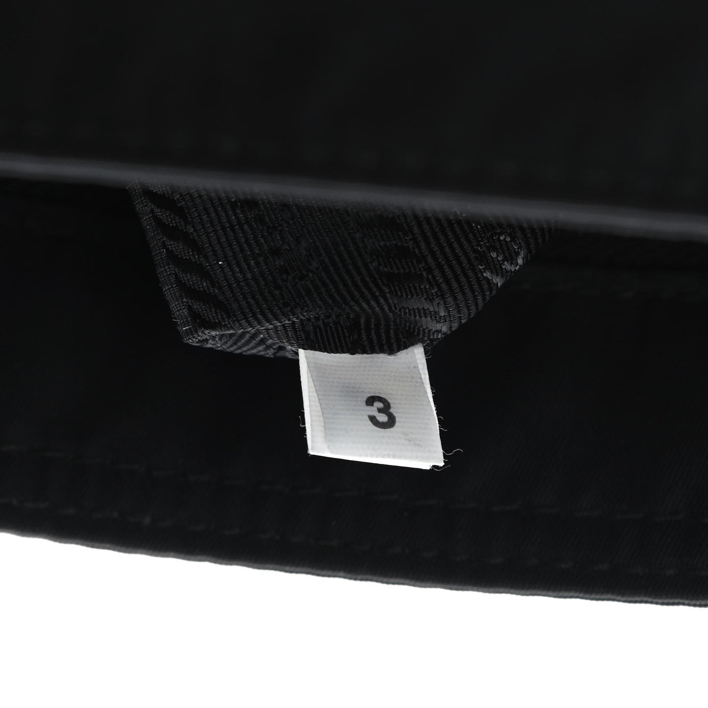 Re-Nylon Saffiano Pocket Flat Messenger Bag Black
