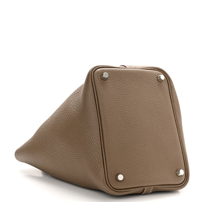 Hermes Taurillon Clemence Picotin Lock 18 PM Etoupe 5 of 11