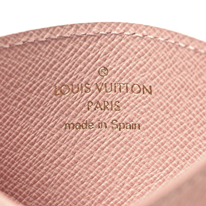 Louis Vuitton Damier Azur Daily Card Holder Rose Ballerine 6 of 8