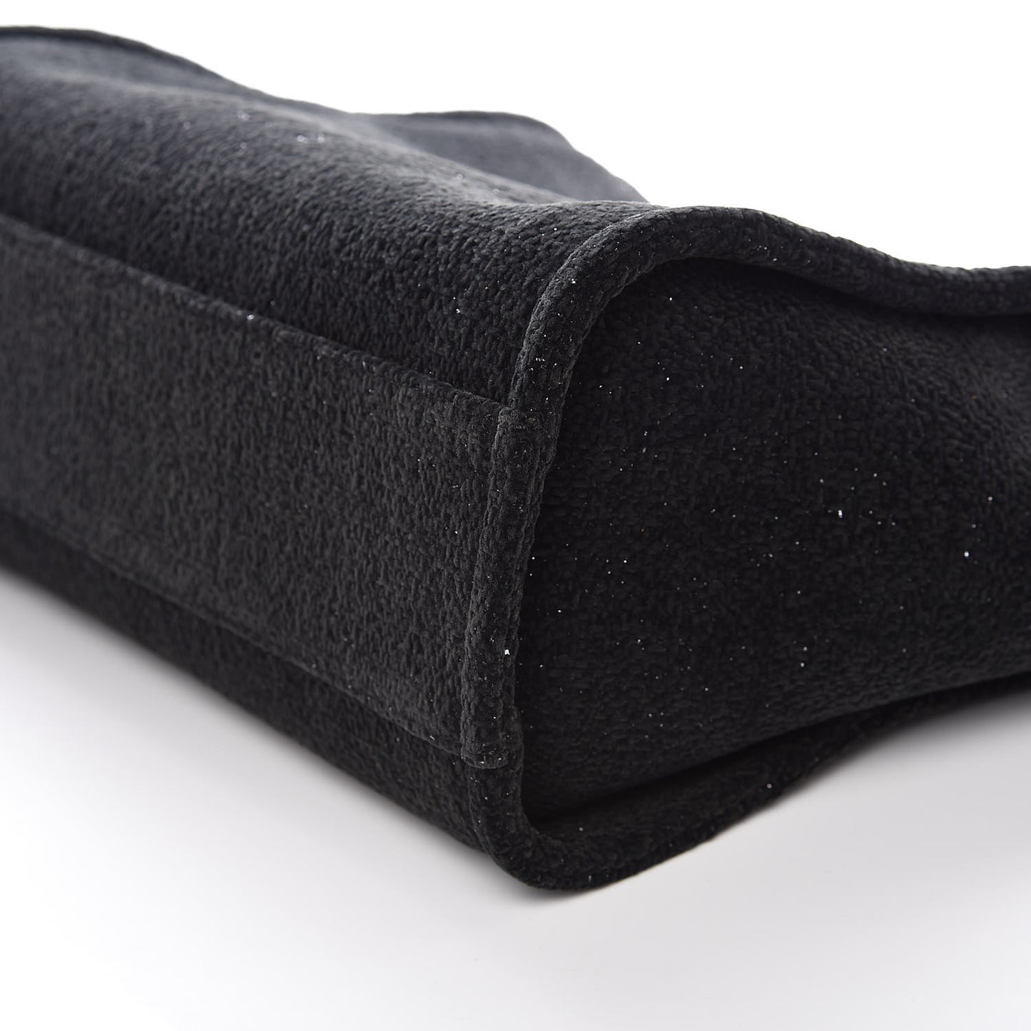 Lurex Boucle Small Deauville Tote Black