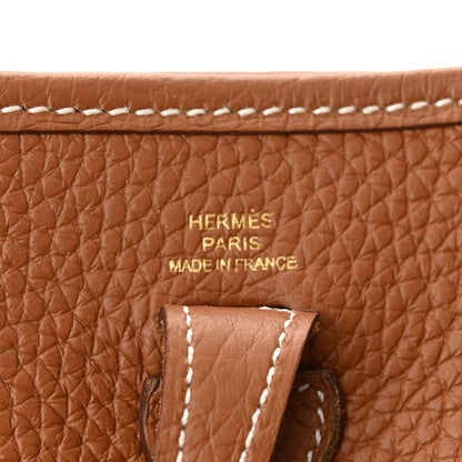 Hermes Taurillon Clemence Evelyne TPM Gold 6 of 11