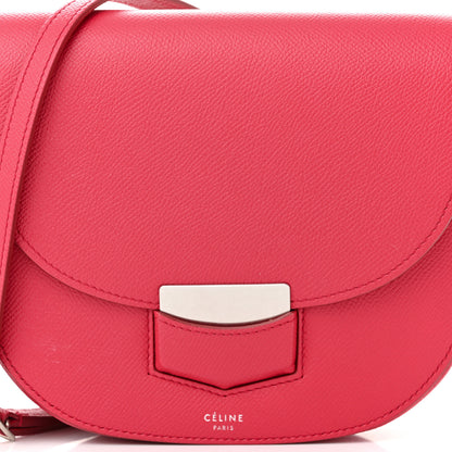 Celine Grained Calfskin Small Trotteur Bubble Pink 8 of 13