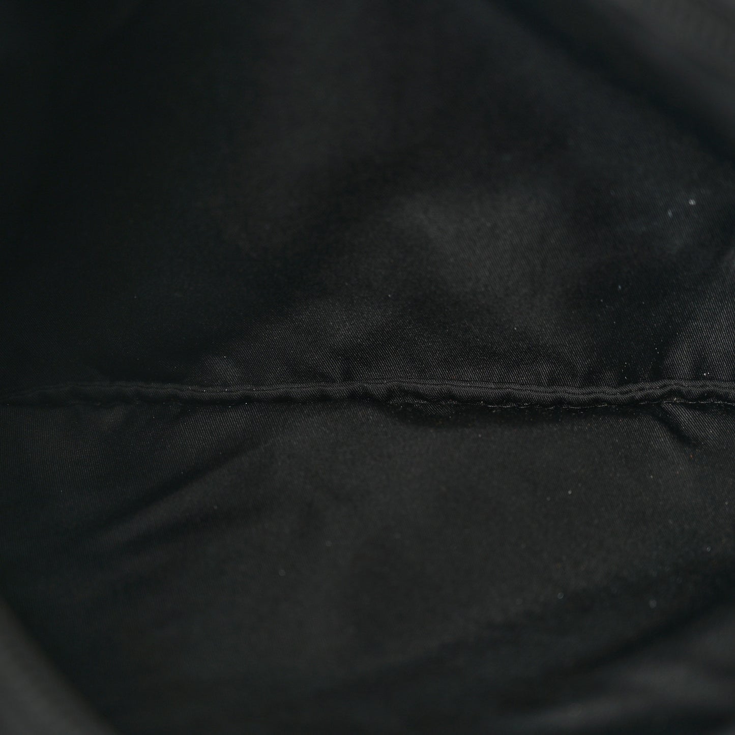 Tessuto Nylon Saffiano Flat Messenger Bag Black