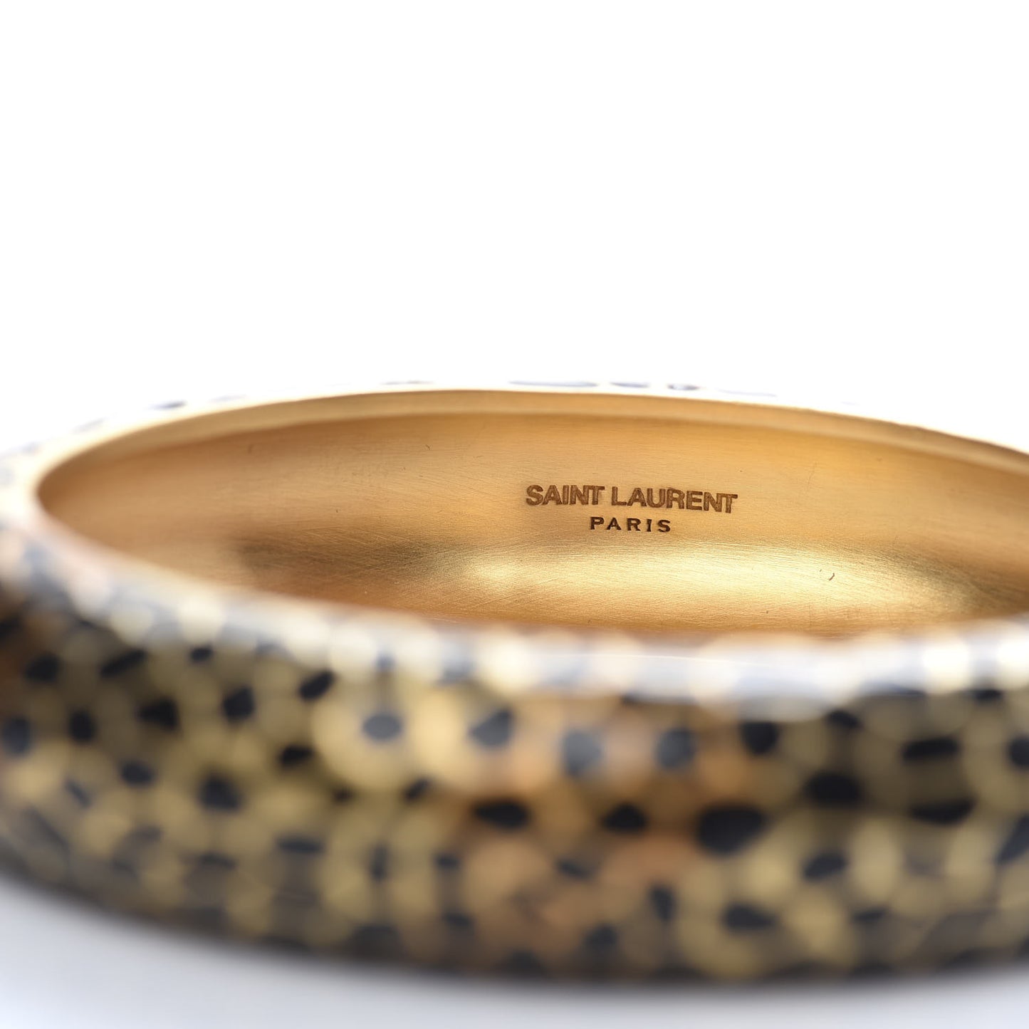 Brass Enamel Bracelet S Black Gold