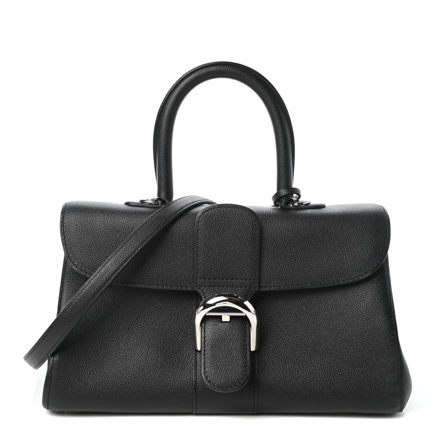 Delvaux Calfskin Mini Brillant East West Satchel Black 1 of 9