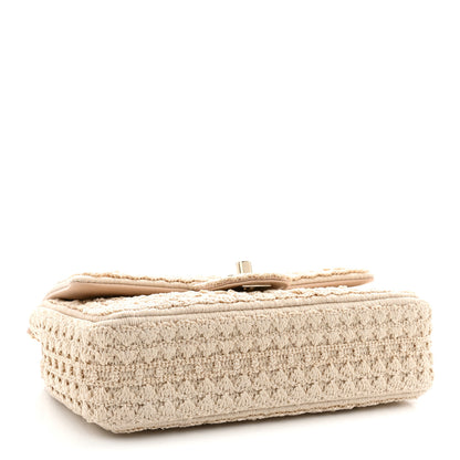 Chanel Crochet Embroidered Camelia Mini Rectangular Flap Ecru 4 of 10