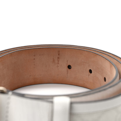 Gucci GG Plus Monogram Calfskin Interlocking G 40mm Belt 105/42 White 3 of 5