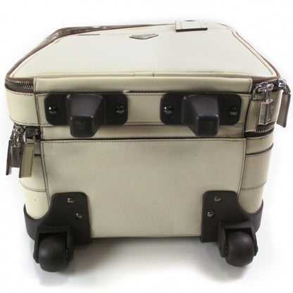 Prada Saffiano Rolling Suitcase Ivory 4 of 13
