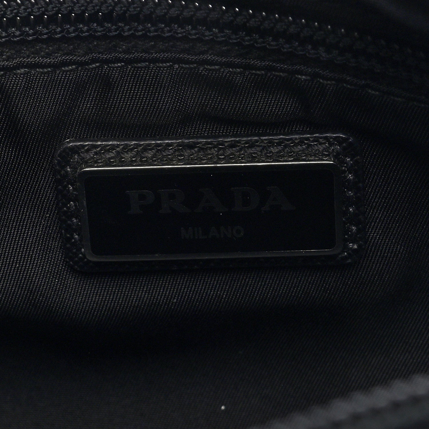 Prada Metallic Nylon Crossbody Bag Ferro 6 of 9