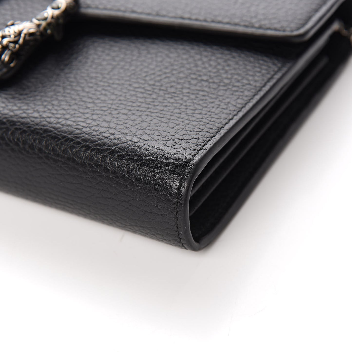 Calfskin Mini Dionysus Chain Wallet Black