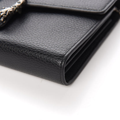 Gucci Calfskin Mini Dionysus Chain Wallet Black 10 of 11