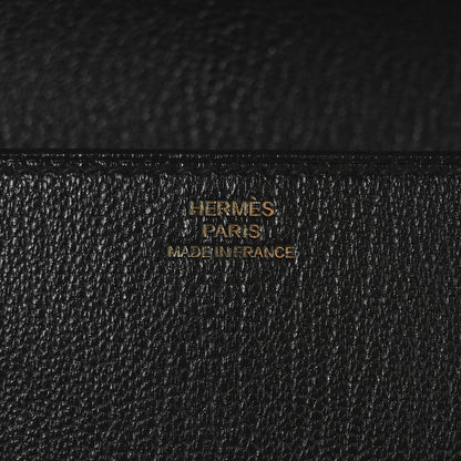 Hermes Chevre Mysore Medor 23 Clutch Black 6 of 9