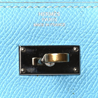 Hermes Epsom Kelly Longue Wallet Celeste 6 of 11
