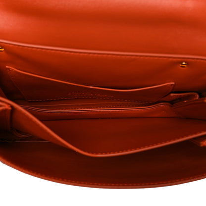 Bottega Veneta Calfskin Mount Envelope Bag Maple 5 of 12