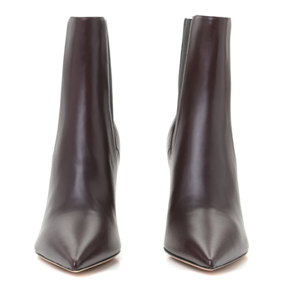 Christian Dior Lambskin District Ankle Boots 38 Rouge Noir 4 of 11