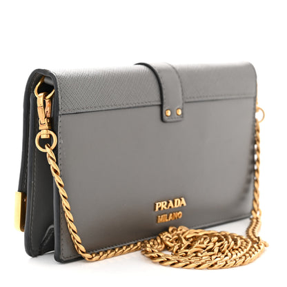 Prada City Calfskin Saffiano Cahier Pochette Marmo 3 of 11