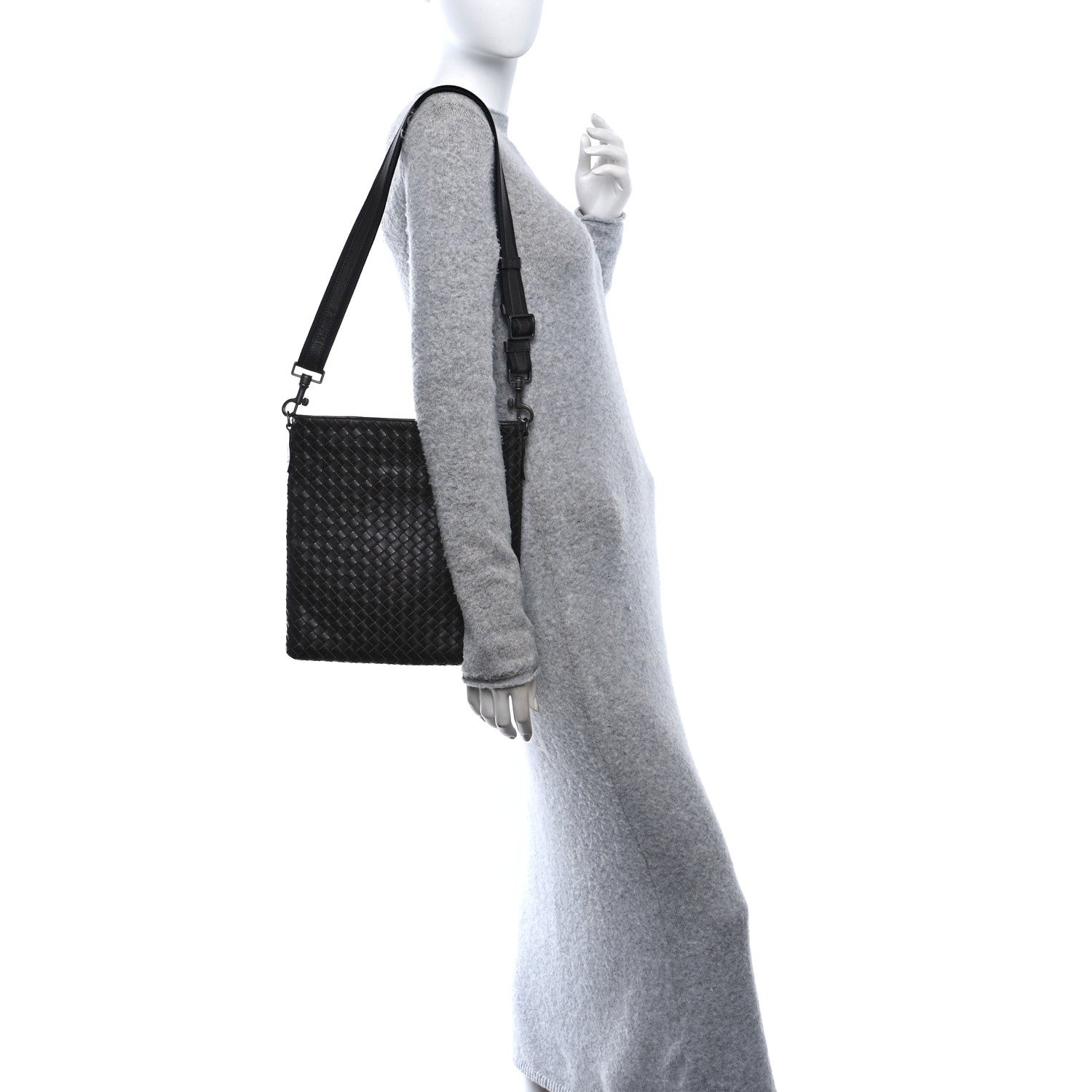 Bottega Veneta Nappa Intrecciato VN Crossbody Messenger Bag Fondant 2 of 10