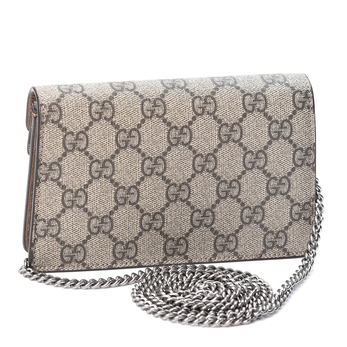 GG Supreme Monogram Super Mini Dionysus Shoulder Bag Taupe