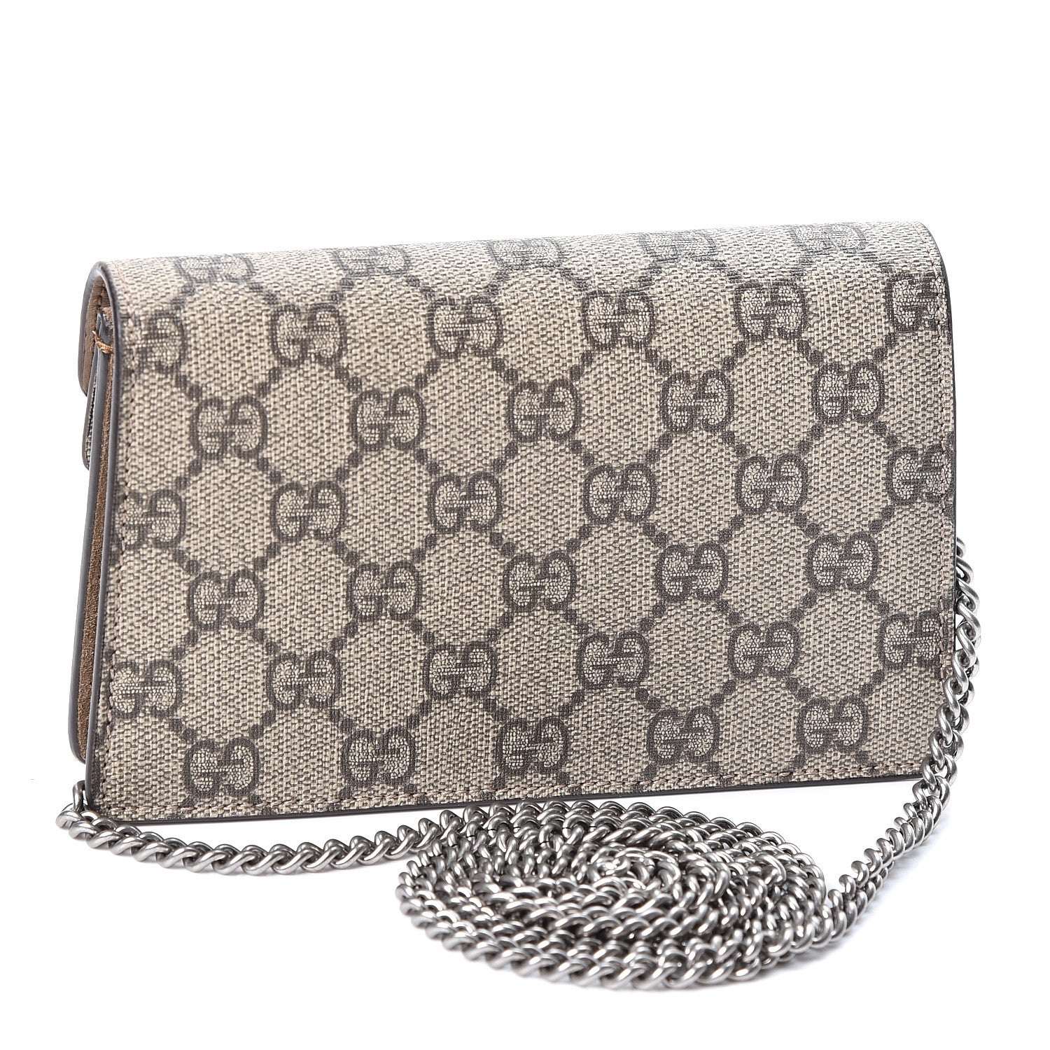Gucci GG Supreme Monogram Super Mini Dionysus Shoulder Bag Taupe 2 of 8
