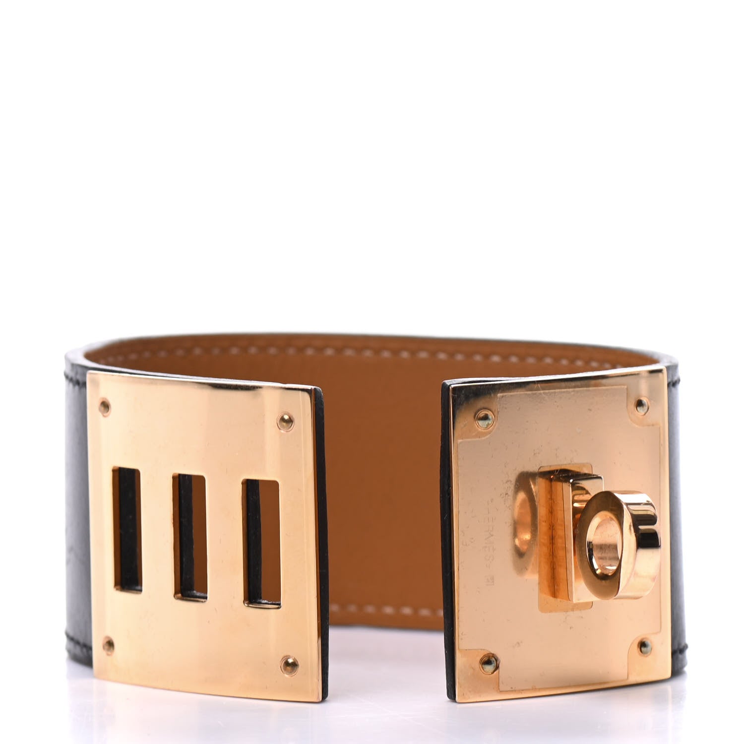 Hermes Box Kelly Dog Bracelet T1 Black 5 of 5