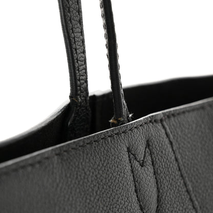 Louis Vuitton Calfskin Lockme Cabas Black 18 of 23