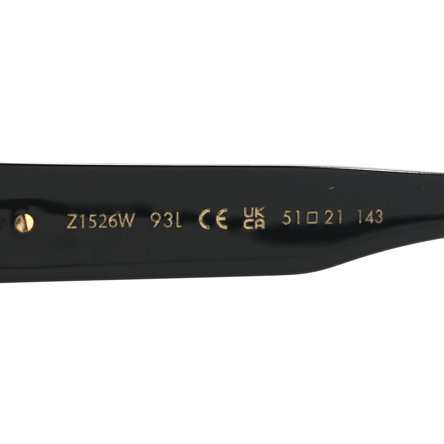 Acetate My Monogram Square Sunglasses Z1526W Black