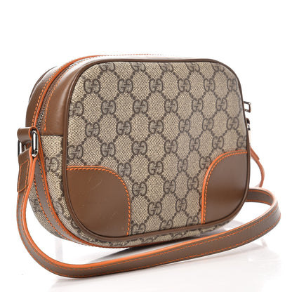 Gucci GG Supreme Monogram Web Small Shoulder Bag Brown 3 of 8