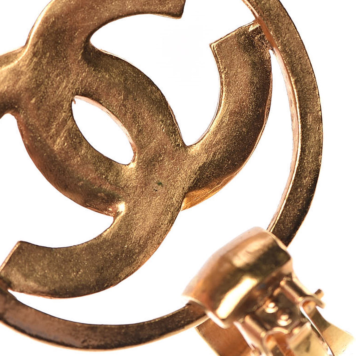 CC Clip On Earrings Gold