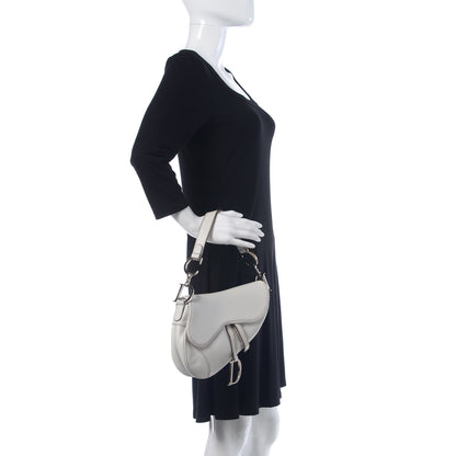 Christian Dior Calfskin Saddle Bag White 2 of 16