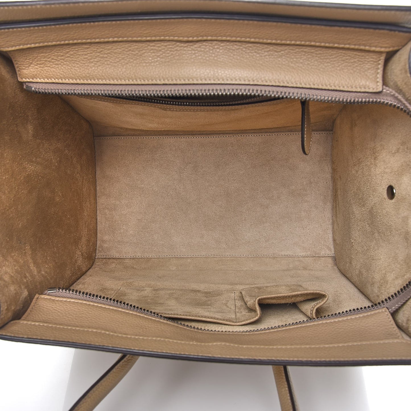 Drummed Calfskin Mini Luggage Dune