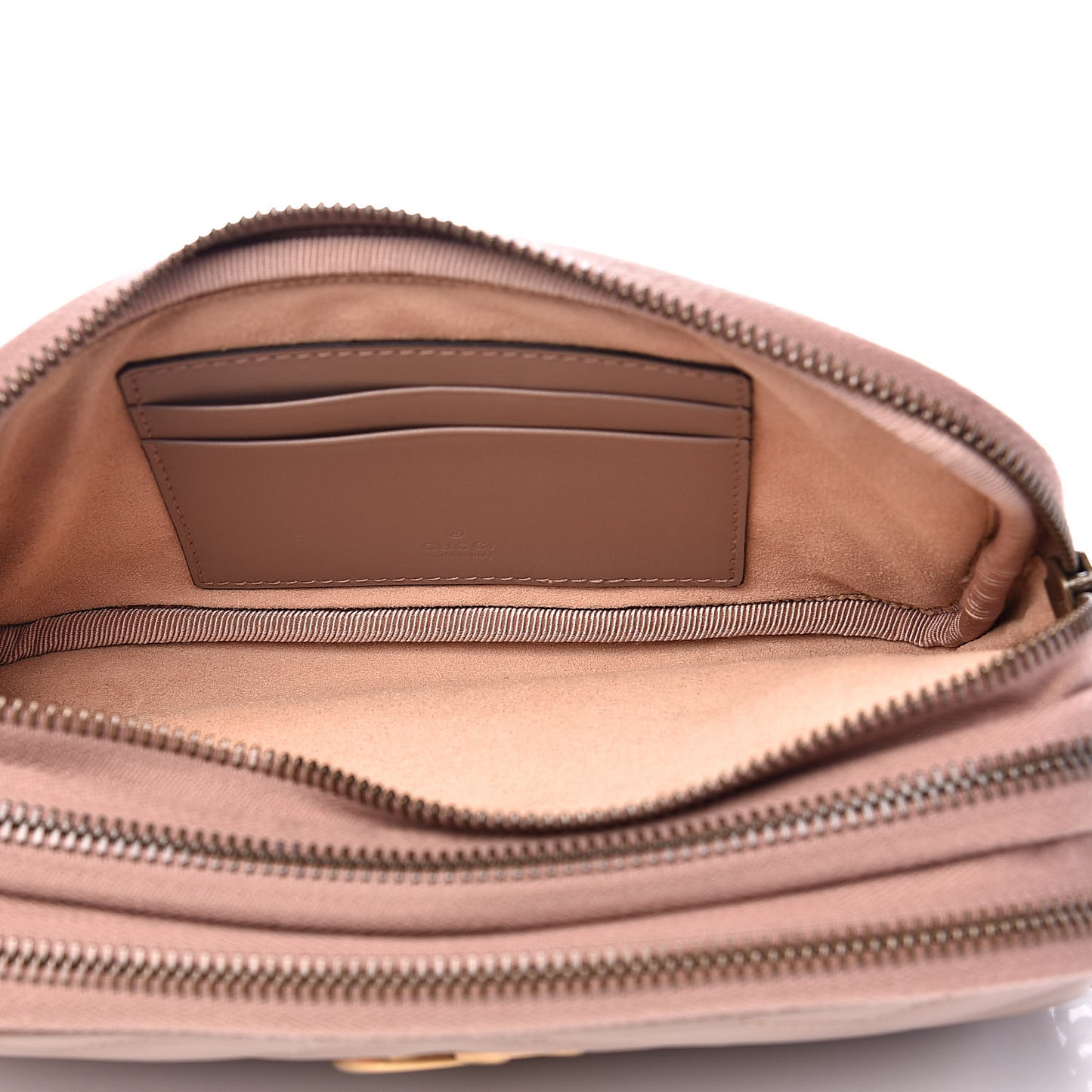 Calfskin Matelasse Mini GG Marmont Chain Crossbody Bag Porcelain Rose