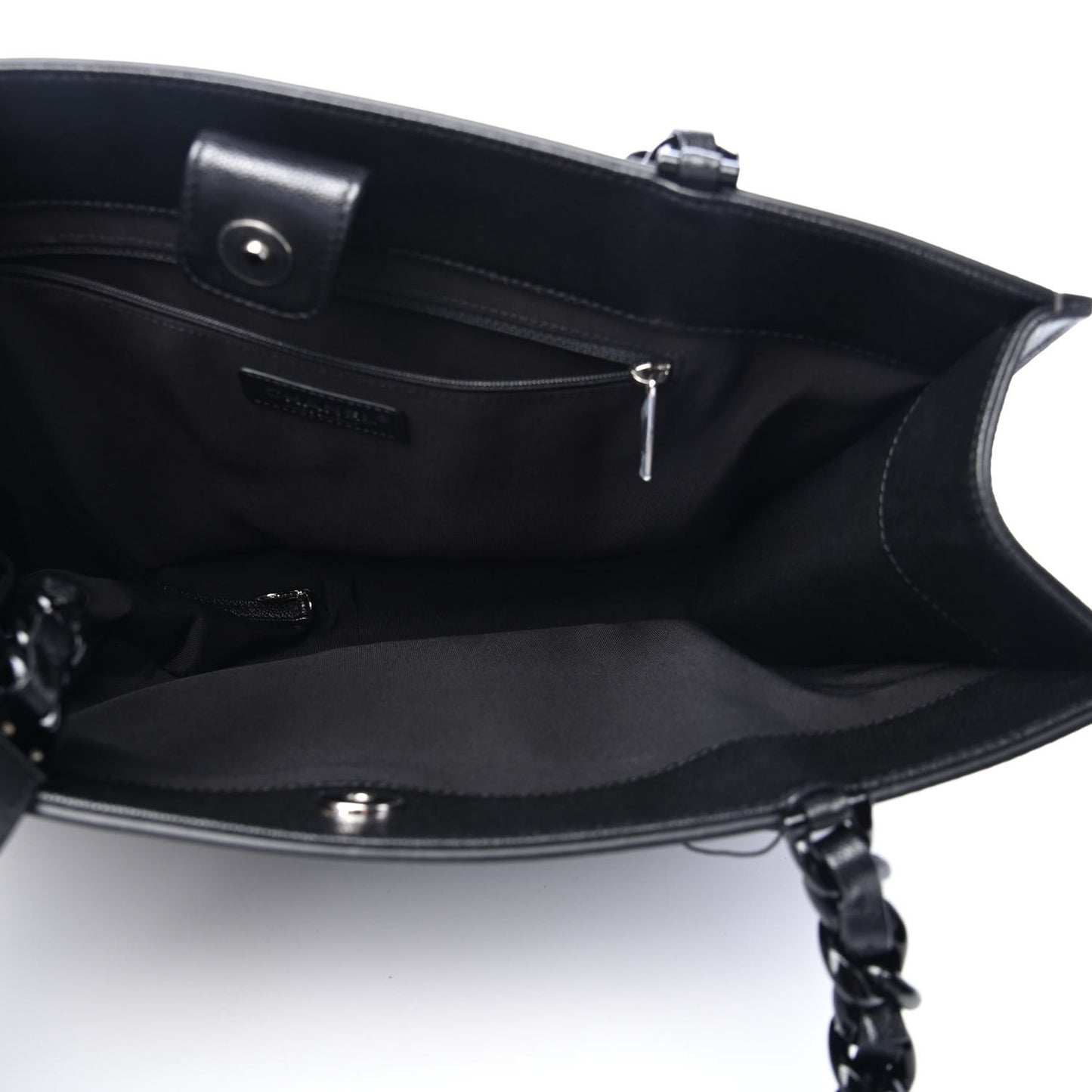 Caviar Quilted My Everything Large Shopping Tote Black