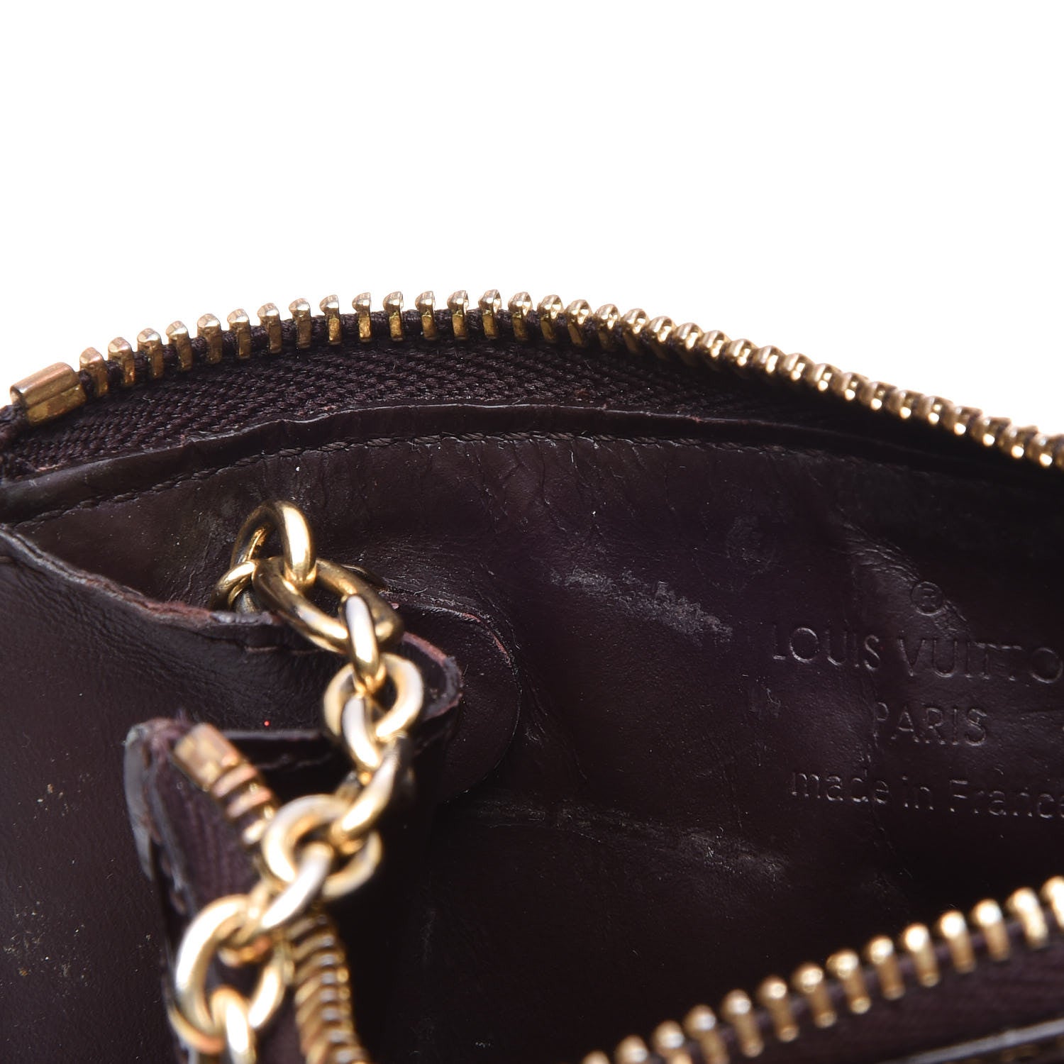 Louis Vuitton Vernis Key Pouch Amarante 8 of 10