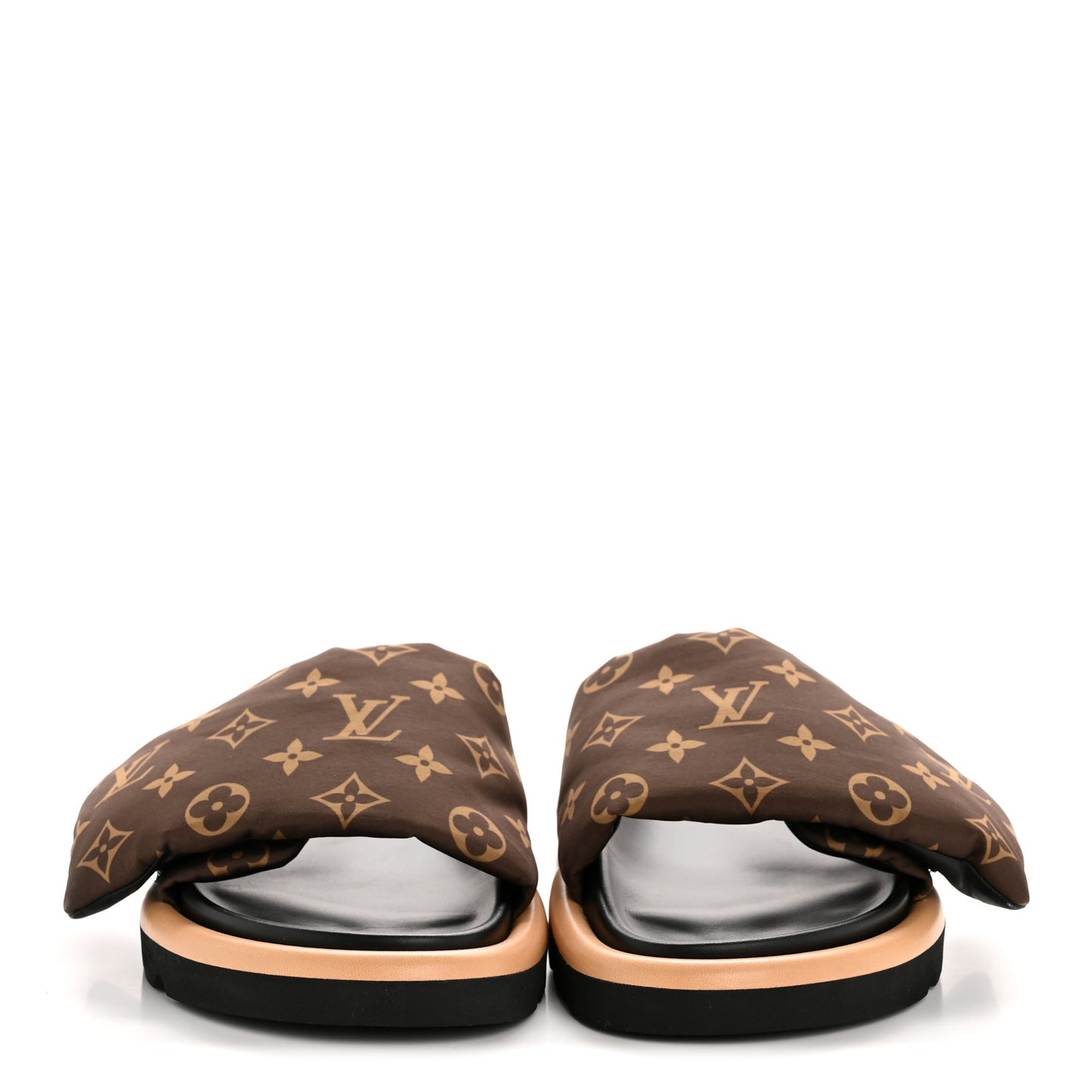 Nylon Monogram Pool Pillow Comfort Mule 40 Cacao Brown