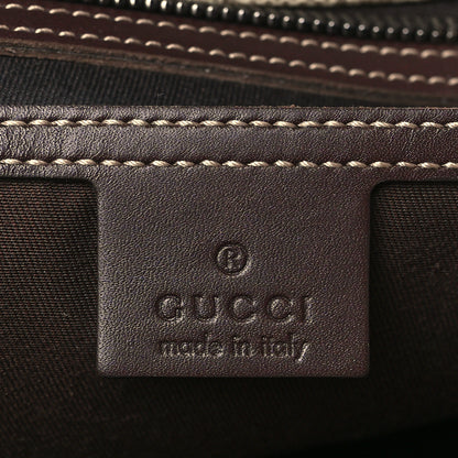 Gucci GG Supreme Monogram Medium Zippered Shopping Tote Dark Brown 6 of 9