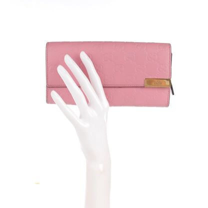 Gucci Guccissima Signature Dice Chain Wallet Carmine Rose 2 of 7