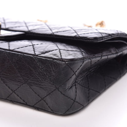 Chanel Aged Calfskin 50th Anniversary 2.55 Reissue 225 Flap Black 9 of 14